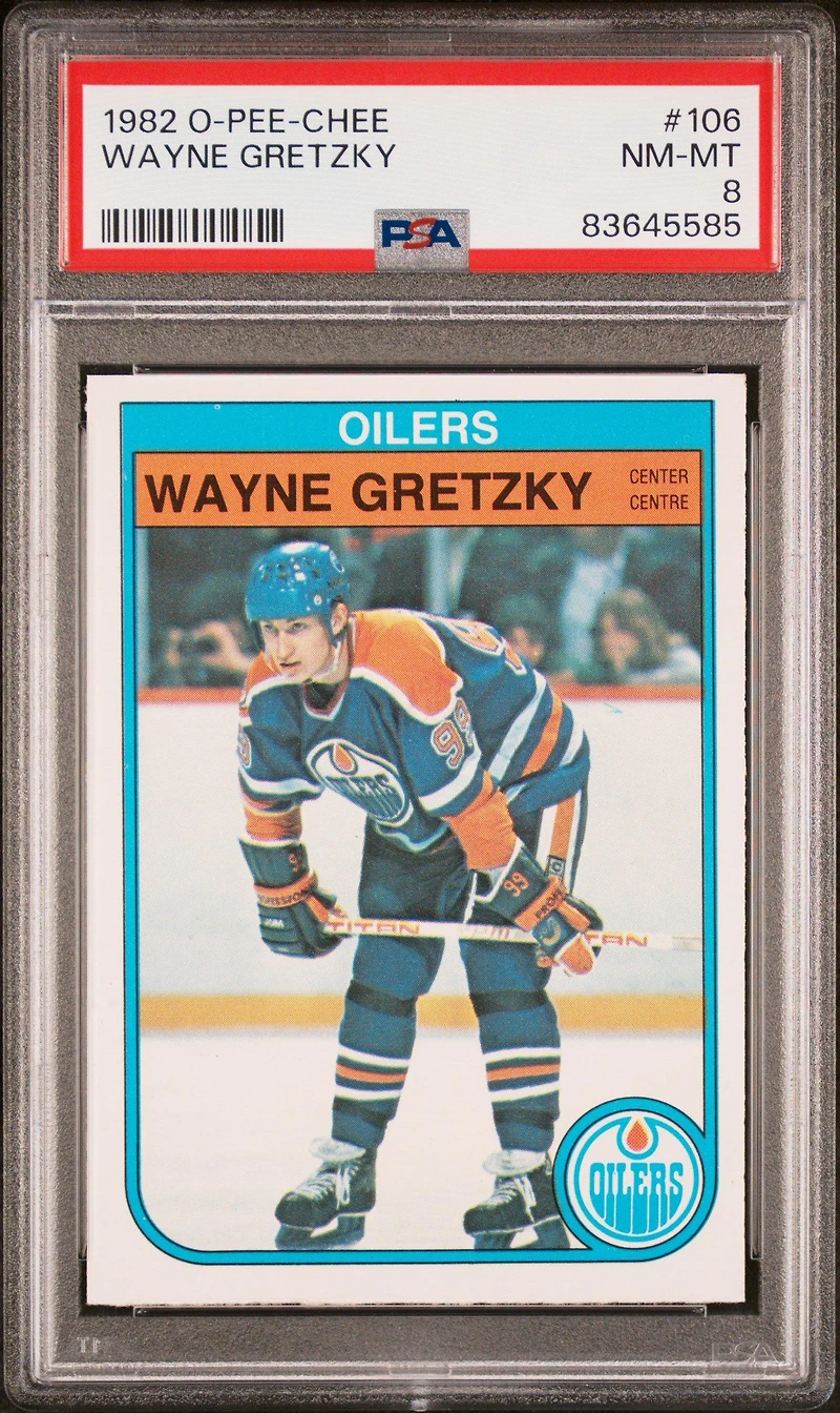 1982 O-pee-chee 106 Wayne Gretzky PSA 8