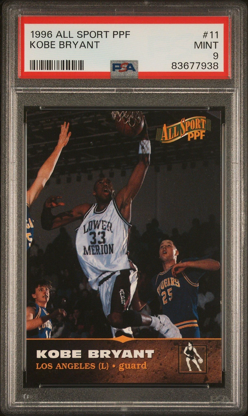 1996 Score Board All Sport Ppf 11 Kobe Bryant PSA 9