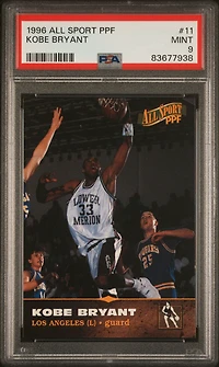 1996 Score Board All Sport Ppf 11 Kobe Bryant PSA 9
