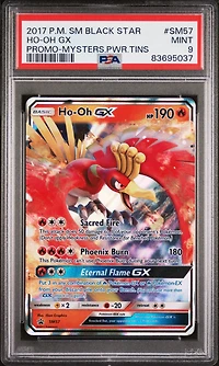2017 Pokemon Sm Black Star Promo Sm57 Ho-oh Gx Mysterious Powers Tins PSA 9