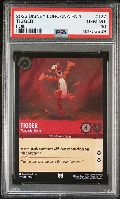 2023 Disney Lorcana En 1-the First Chapter 127 Tigger