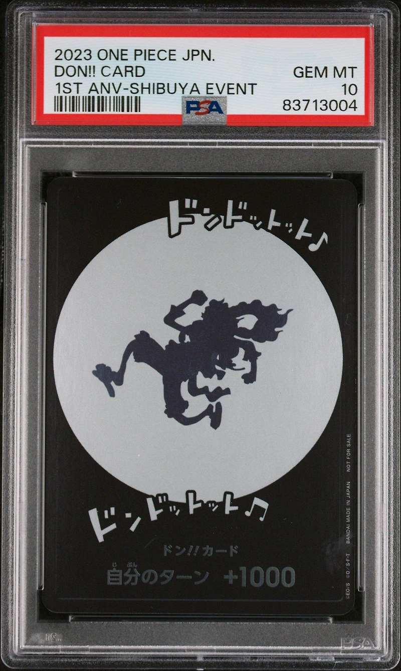 2023 One Piece Japanese Promos Don!! Card 1st Anniversary Event PSA 10