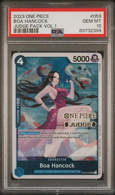 2023 One Piece Judge Pack Volume 1 059 Boa Hancock PSA 10