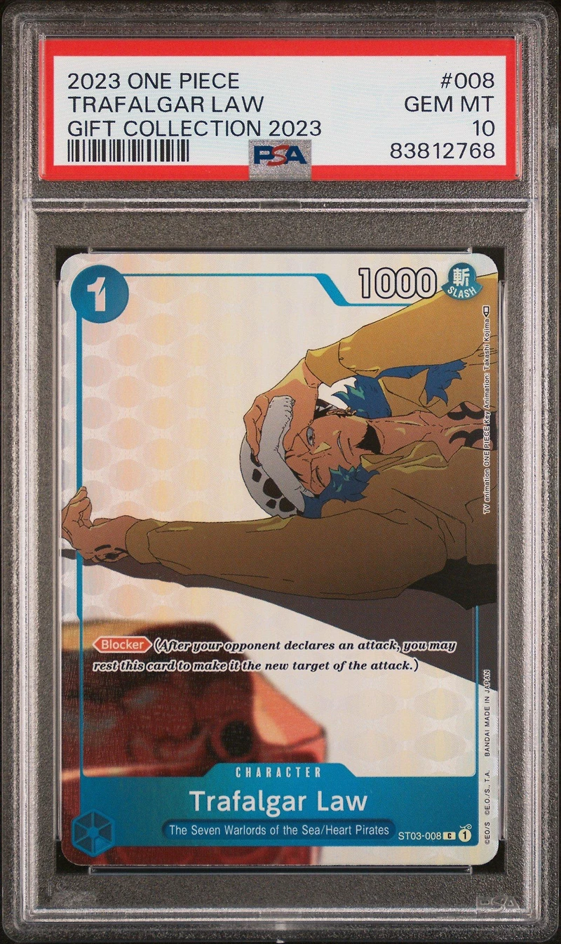 2023 One Piece Gift Collection 2023 008 Trafalgar Law PSA 10