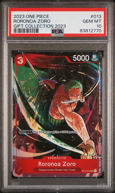 2023 One Piece Gift Collection 2023 013 Roronoa Zoro PSA 10