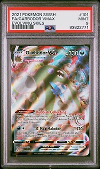2021 Pokemon Sword & Shield Evolving Skies 101 Full Art/garbodor Vmax PSA