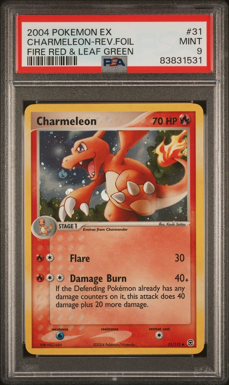 2004 Pokemon Ex Fire Red & Leaf Green 31 Charmeleon-reverse Foil PSA