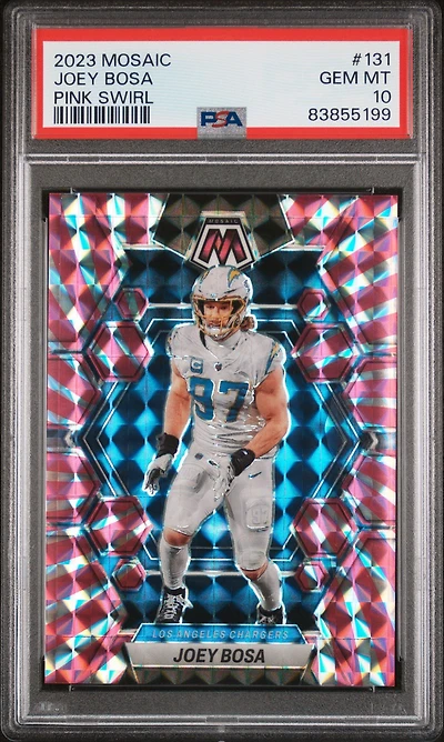 2023 Panini Mosaic 131 Joey Bosa PSA 10