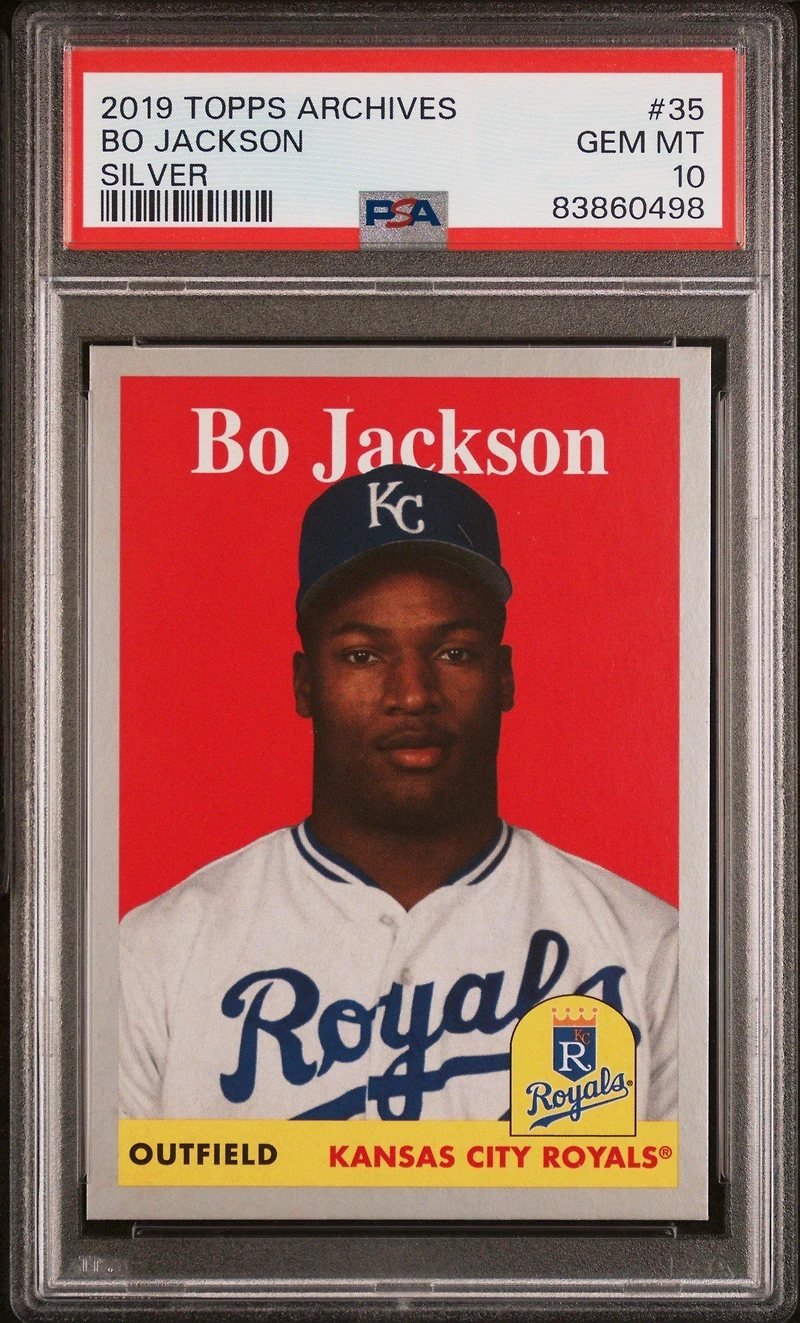 2019 Topps Archives 35 Bo Jackson Silver PSA 10