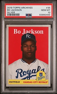 2019 Topps Archives 35 Bo Jackson Silver PSA 10