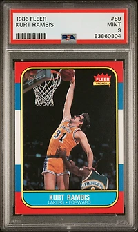 1986 Fleer 89 Kurt Rambis PSA 9