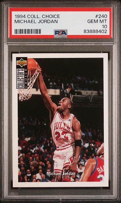1994 Collector's Choice 240 Michael Jordan PSA 10