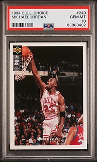 1994 Collector's Choice 240 Michael Jordan PSA 10