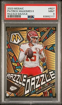 2023 Panini Mosaic Razzle Dazzle Rd7 Patrick Mahomes Ii PSA 9