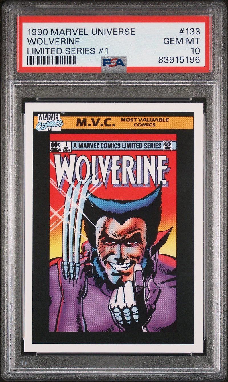 1990 Marvel Universe 133 Wolverine PSA 10