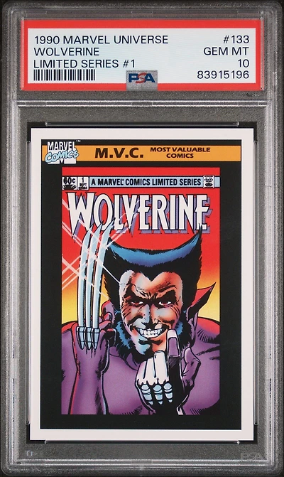 1990 Marvel Universe 133 Wolverine PSA 10