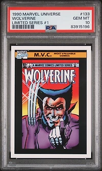 1990 Marvel Universe 133 Wolverine PSA 10