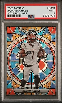 2023 Panini Mosaic Stained Glass Sg13 Ja'marr Chase PSA 9