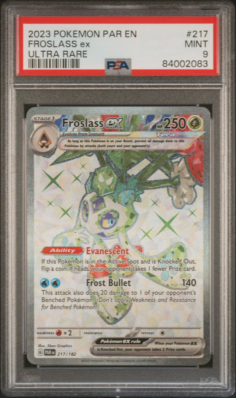 2023 Pokemon Par En-paradox Rift 217 Froslass Ex Ultra Rare PSA