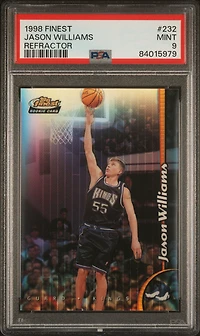 1998 Finest 232 Jason Williams Refractor PSA 9