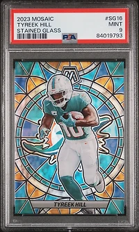 2023 Panini Mosaic Stained Glass Sg16 Tyreek Hill PSA