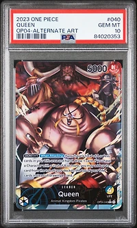 2023 One Piece Kingdoms Of Intrigue 040 Queen Alternate Art PSA 10