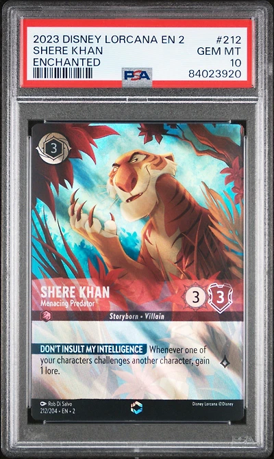 2023 Disney Lorcana En 2-rise Of The Floodborn 212 Shere Khan