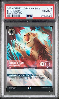 2023 Disney Lorcana En 2-rise Of The Floodborn 212 Shere Khan