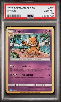 2023 Pokemon Clb-trading Card Game Classic Blastoise & Suicune Ex Deck 012 Hypno PSA