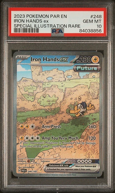 2023 Pokemon Par En-paradox Rift 248 Iron Hands Ex Special Illustration Rare PSA