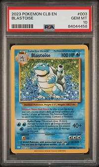 2023 Pokemon Clb-trading Card Game Classic Blastoise & Suicune Ex Deck Blastoise PSA