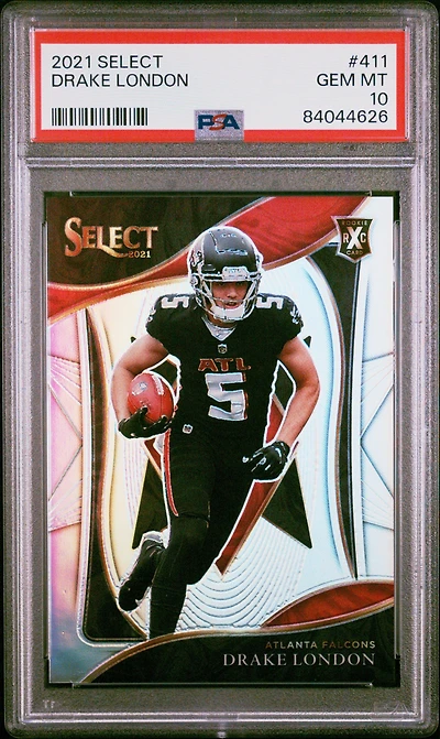 2021 Panini Select 411 Drake London PSA 10