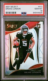 2021 Panini Select 411 Drake London PSA 10