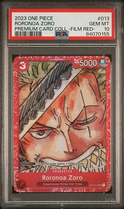 2023 One Piece Premium Card Collection -one Piece Film Red- 013 Roronoa Zoro PSA 10