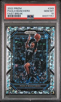 2022 Panini Prizm 249 Paolo Banchero Fast Break PSA 10