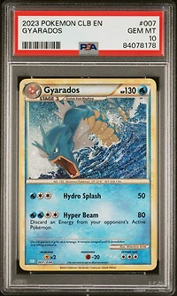 2023 Pokemon Clb-trading Card Game Classic Blastoise & Suicune Ex Deck 007 Gyarados PSA 10