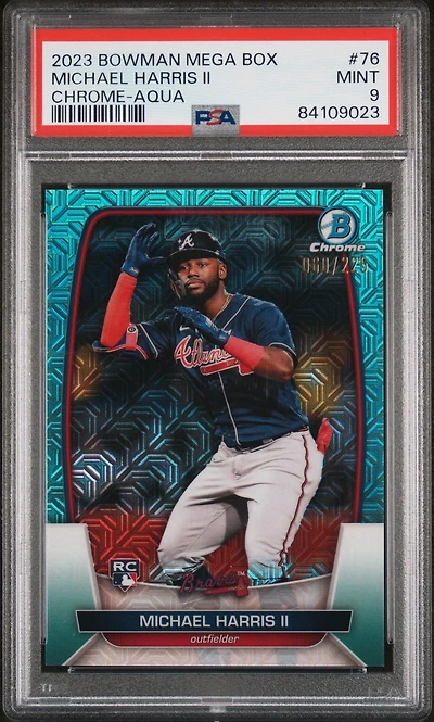 2023 Bowman Mega Box Chrome 76 Michael Harris Ii PSA 9