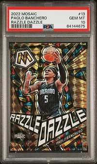2022 Panini Mosaic Razzle Dazzle 13 Paolo Banchero PSA 10