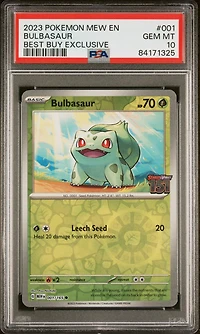 2023 Pokemon Mew En-151 001 Bulbasaur PSA