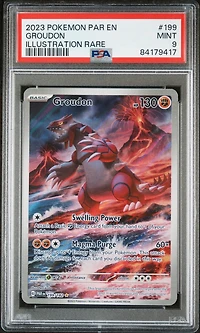 2023 Pokemon Par En-paradox Rift 199 Groudon Illustration Rare PSA