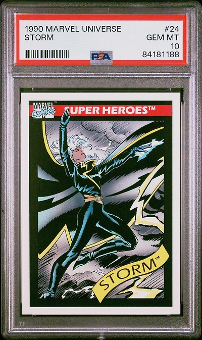 1990 Marvel Universe 24 Storm PSA 10