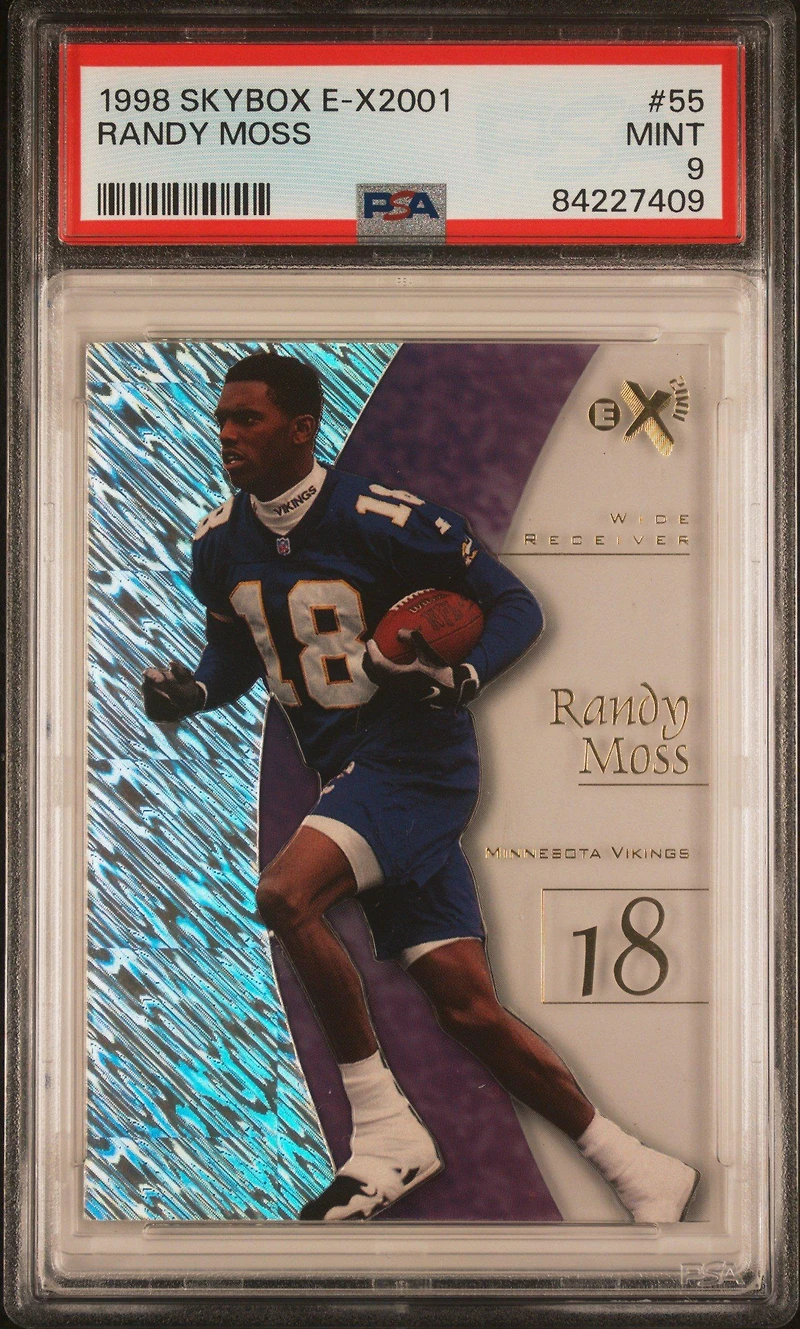 1998 Skybox E-x2001 55 Randy Moss PSA 9