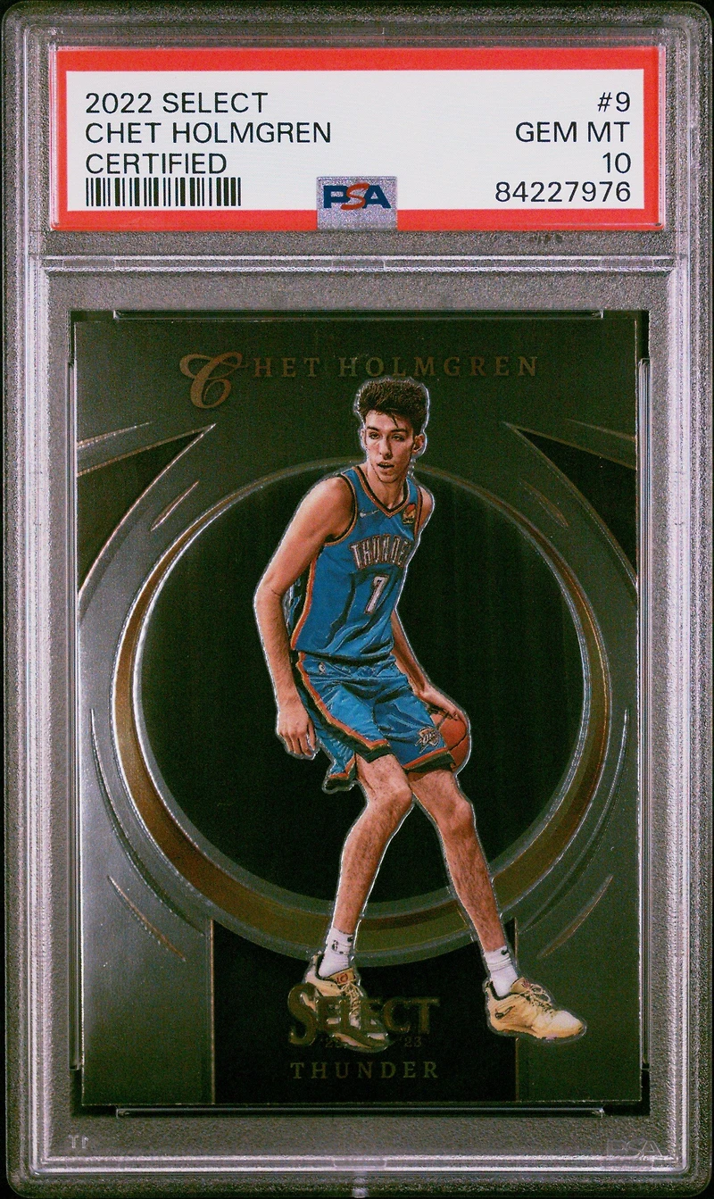 2022 Panini Select Select Certified 9 Chet Holmgren PSA 10