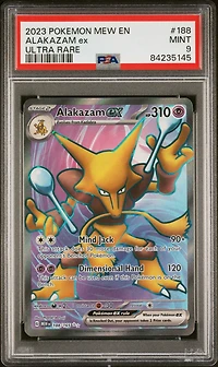2023 Pokemon Mew En-151 188 Alakazam Ex PSA