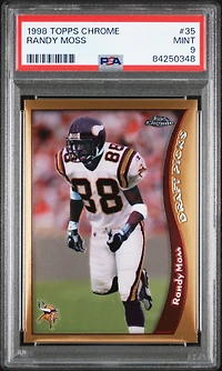 1998 Topps Chrome 35 Randy Moss PSA