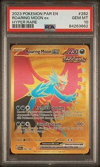 2023 Pokemon Par En-paradox Rift 262 Roaring Moon Ex Hyper Rare PSA