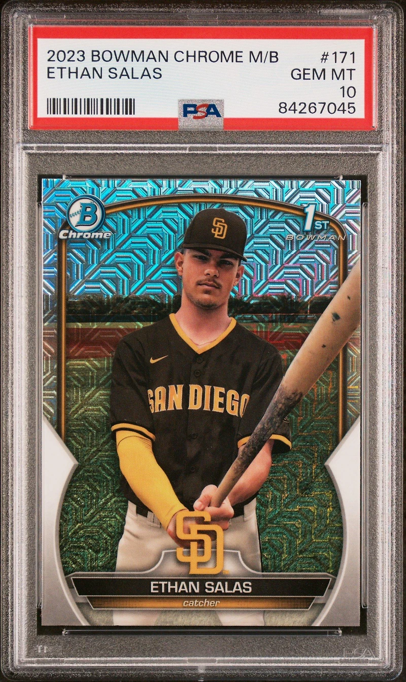 2023 Bowman Mega Box Chrome 171 Ethan Salas PSA 10