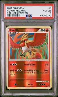 2011 Pokemon Call Of Legends 9 Ho-oh-reverse Foil PSA 8
