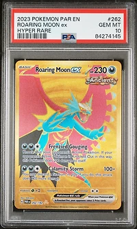 2023 Pokemon Par En-paradox Rift 262 Roaring Moon Ex Hyper Rare PSA