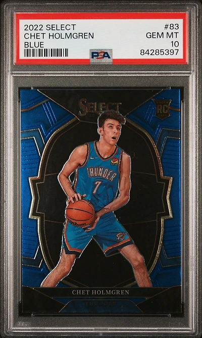 2022 Panini Select Chet Holmgren PSA 10